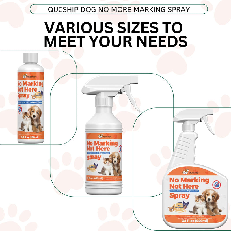 16oz Effective Solution for Training Dogs to Avoid Indoor Marking, Stop Dog Urinating in House with No More Peeing, Safe Don't Pee Here Dogs Marking Wrong 16.0 Fl Oz