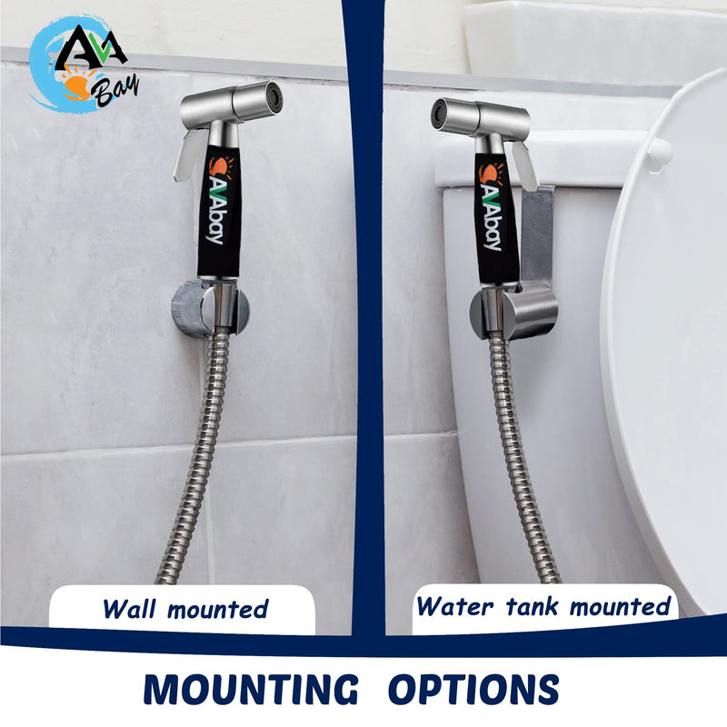 AVAbay® Sink Faucet Handheld Bidet Sprayer for Toilet I Bidet Attachment for Warm & Cold Water I Long 80" Hose Perfect for Feminine Hygiene, Cloth Diaper, Bathroom Toilet Cleaning Faucet Bidet Sprayer