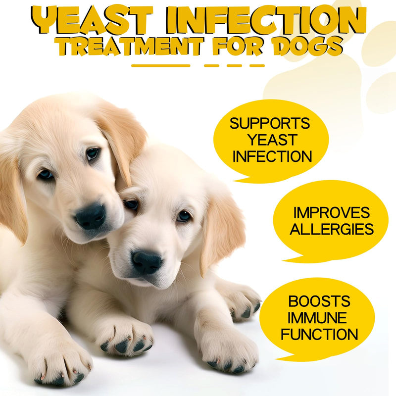 Yeast Infection Treatment for Dogs, Dog Ear Infection Treatment Supports Healthy Itch Relief, Inflammation Relief, Allergy Relief & More 2 oz