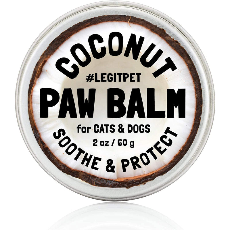LEGITPET Probiotics for Dogs with Natural Digestive Enzymes + Prebiotics for Allergy & Itch Relief 120 Soft Chews and Paw Balm Wax Soother & Moisturizer Cream with Natural Coconut Oil 2oz Bundle