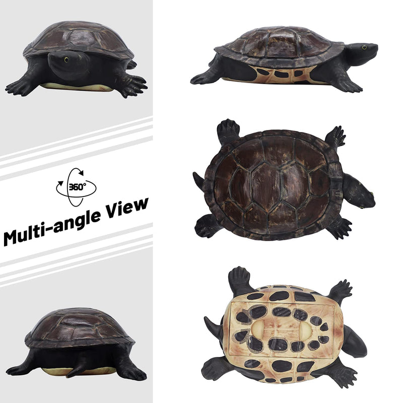 Spare Key Hider Turtle Shape Garden Decoration Safe Holder for Outdoor Yard Large Size Design (3.8×5.7×1.6 inchs)