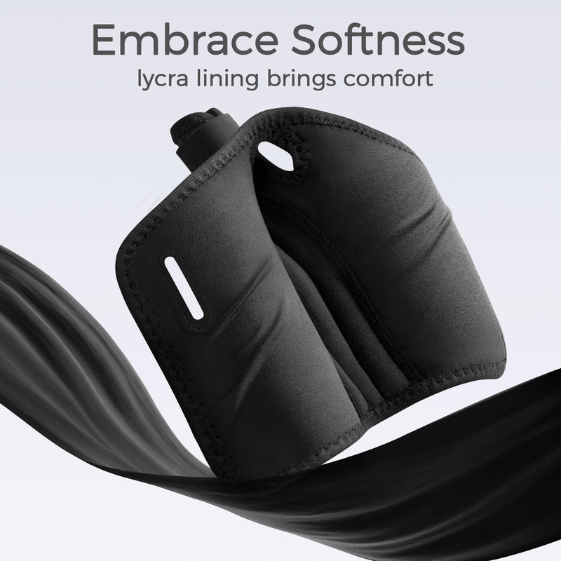 FREETOO Ergonomical Thumb Brace Support Right Hand or Left Hand for Arthritis Pain and Support, Thumb Spica Splint for Trigger Thumb, Thumb Stabilizer for Tendonitis, Sprain (S/M White/Black) S/M - Fit both hands White / Black