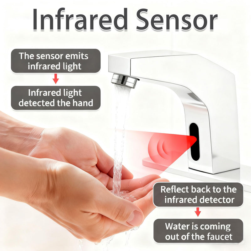 Banhey Faucet Sensor Replacement Kit, Compatible with Sloan SFP-41-A SF Series Electronic Faucets, 6-Pin Connector, Fits SF2100/2150/2200/2250/2300/2350/2400/2451, Infrared WC Repair Parts 0362041