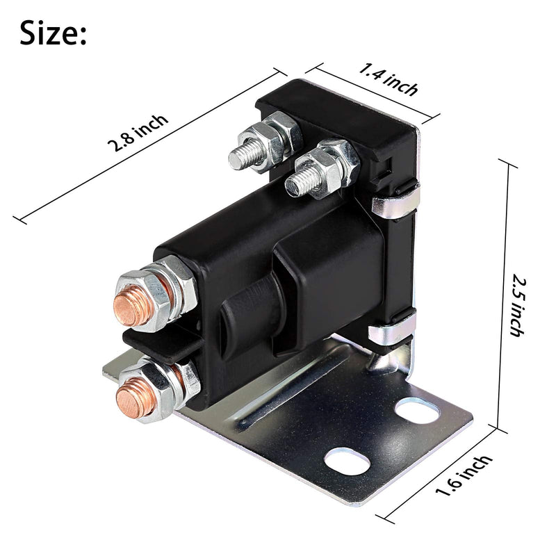 10L0L Golf Cart 14V 200A 4 Terminal Solenoid for EZGO TXT Gas Golf Cart 1994-Up OEM 27153-G01, 27153G01, 612813