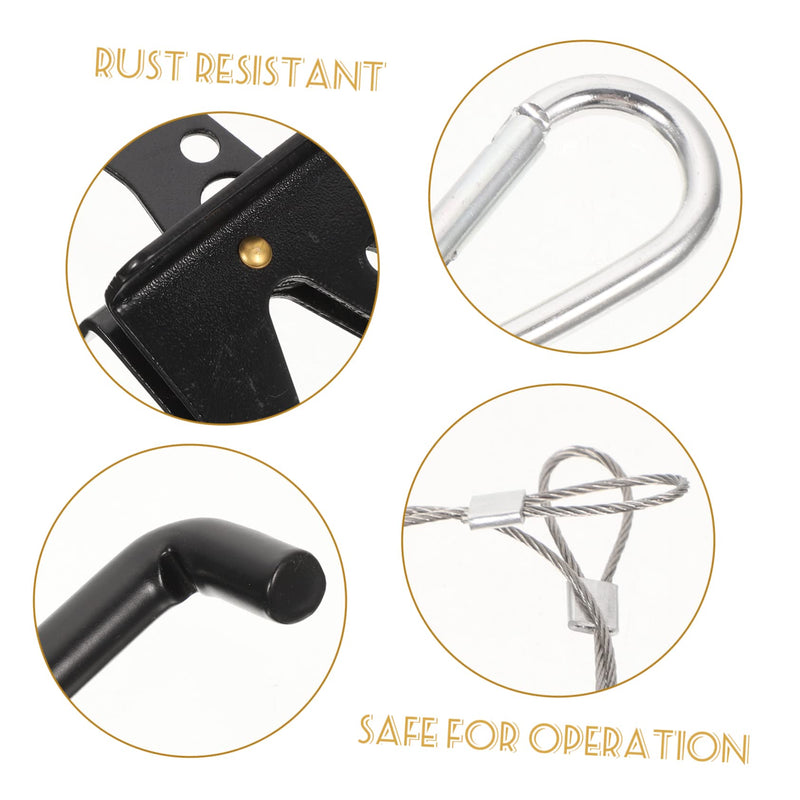 1Set Heavy Duty Gravity Latch for Gates String Design for Backyard and Fence Use Durable Construction Easy Operation for Inward and Outward