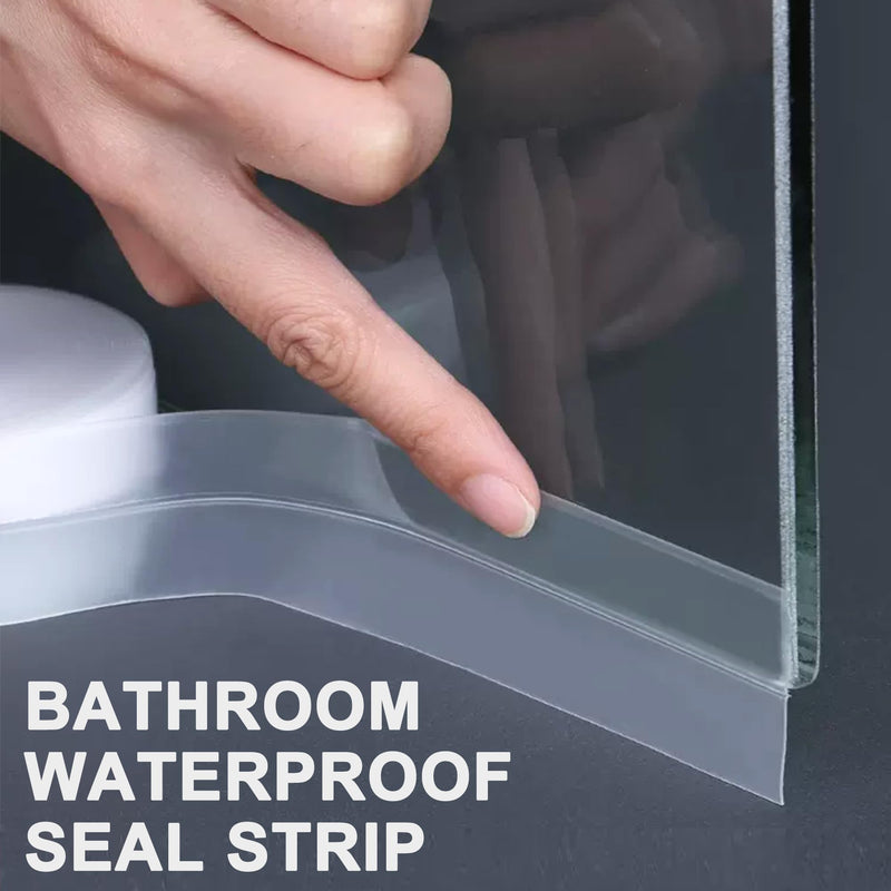 49 Feet Silicone Seal Strip, Transparent Weather Stripping Door Seal, Draft Seal Insulation Tape Strip, Under Door Seal Strip for Window Seal and Door Bottom Seal, 3 Rolls-Total 49ft (Width 35mm)