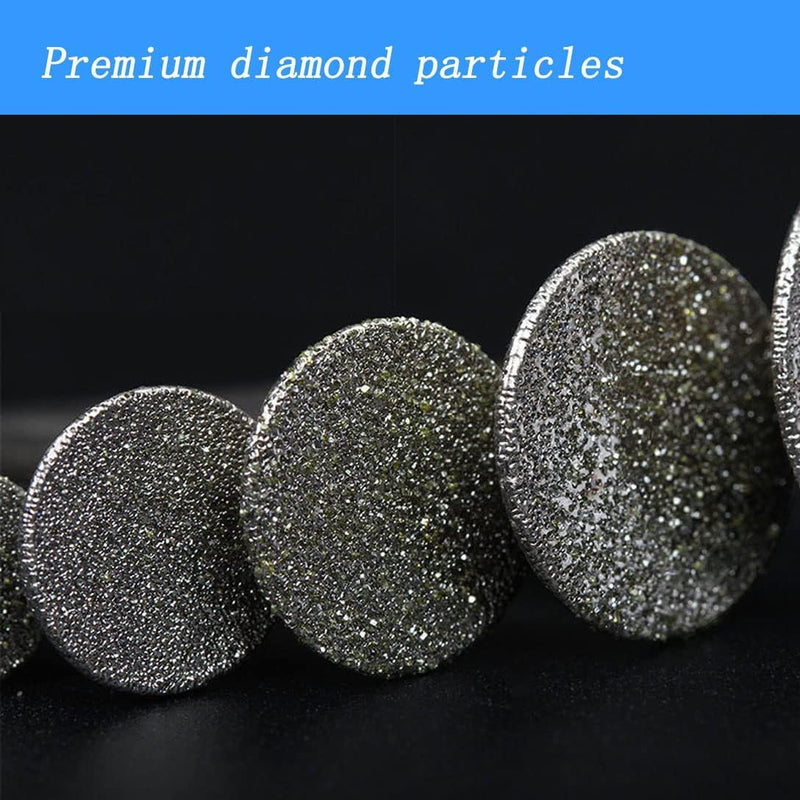 7 Pcs T Shape Diamond Cutting Burr, 1/8'' Shank Diamond Burs Stone Carving Sets For Dremel Rotary Tools