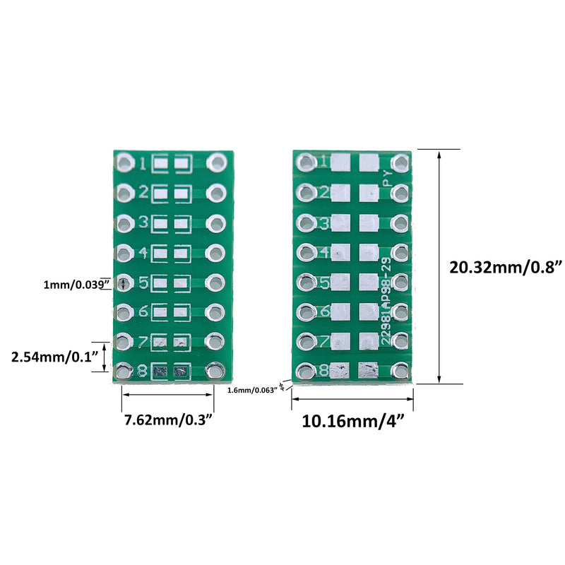 50pcs SMD 0402/0603/0805 to DIP Adapter Plate Converter and Breakout Board SMT DIP Adapter Converter Pinboard 50pcs 0402/0603/0805 to DIP