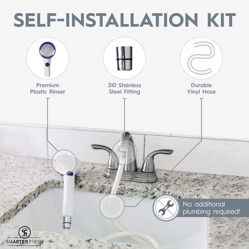 Sink Hose Sprayer Attachment - Faucet Extender - Hair Washing Hose and Sprayer - Sink Extension for Utility Sink, Bathroom Faucet, Kitchen Faucet, or Laundry Tub - for Faucets With Removable Aerators Fixed Connection