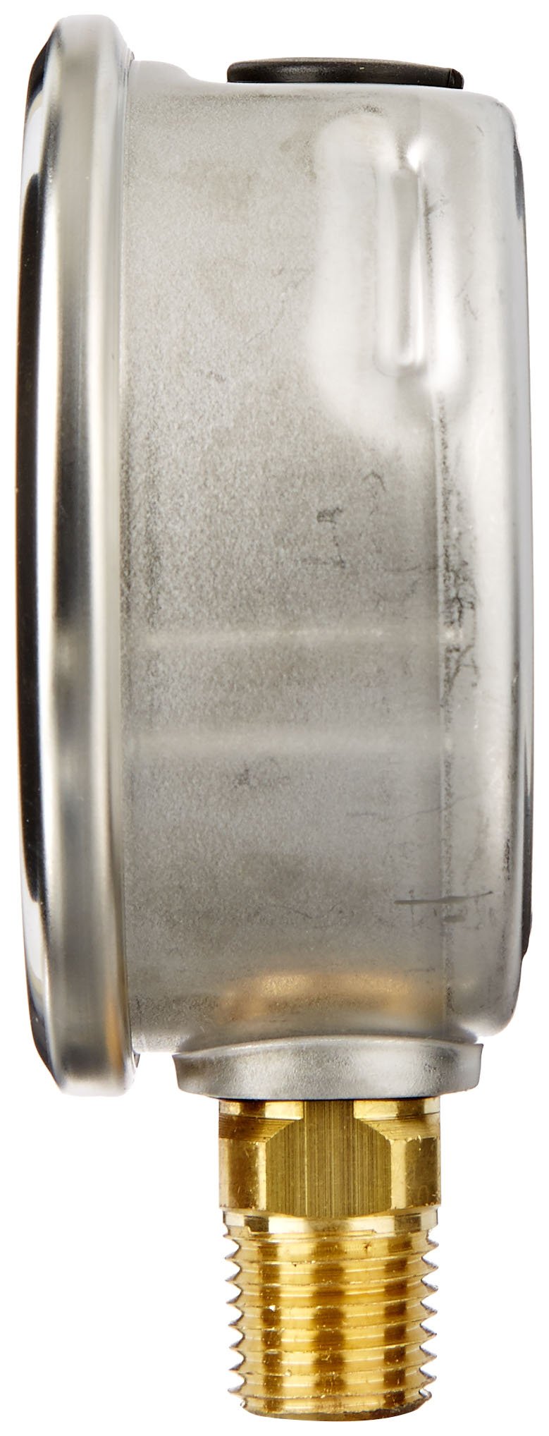 WIKA 9692105 Industrial Pressure Gauge, Liquid/Refillable, Copper Alloy Wetted Parts, 2-1/2" Dial, 0-3000 psi (bar) Range, +/- 2/1/2% Accuracy, 1/4" Male NPT Connection, Bottom Mount