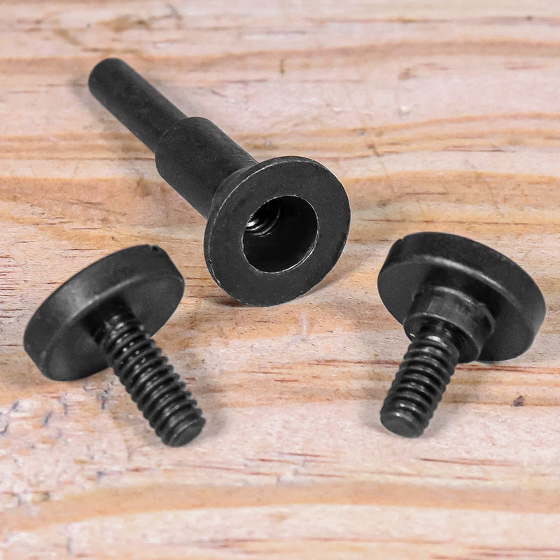Cut-Off Wheel Mounting Mandrel Holder 3/8" & 1/4" Arbor Hole with 1/4" Shaft Stem for Die Grinder Accessories Drill Rotary Tool Attachment (3 Pack) Mounting Mandrel x 3 Set