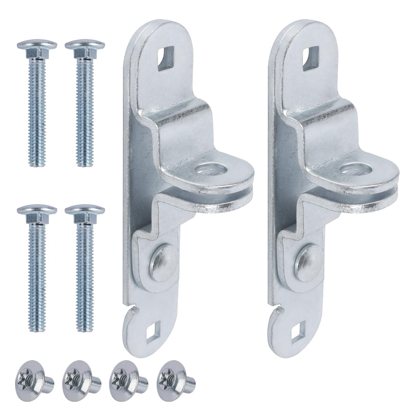 GDW Cargo Trailer Door Latch Hasp Keeper for Ramp Padlock Race Bar Lock Handle Enclosed Car Hauler (‎Trailer Door Hasp 2pack +Screws 4+Nuts 4)