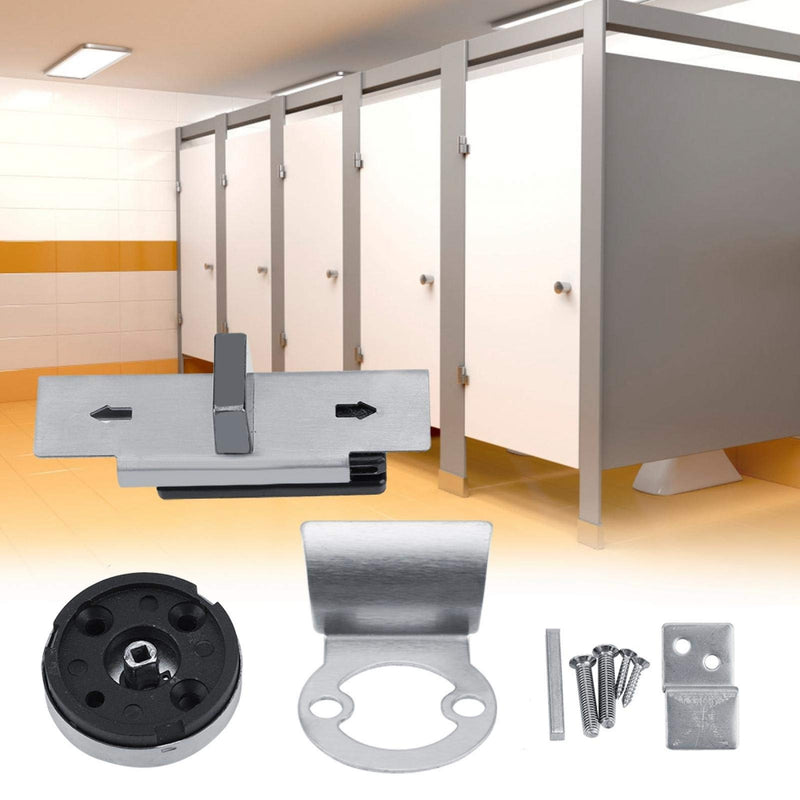 Door Lock Indicator, Indicator Deadbolt Toilet Bathroom Lock Vacant/Engaged Chrome Partition Door (Satinless Steel)