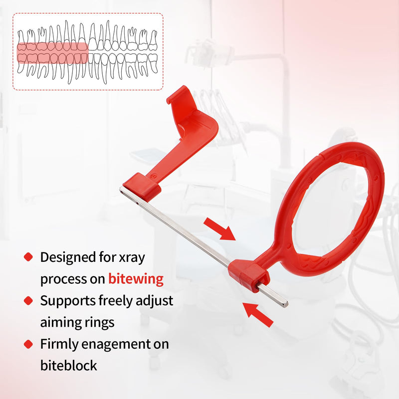 PER4MANCE Dental Bitewing Indicator Arms (Pack of 5): Dental X-Ray Sensor Holder BAI Style Red Color-Coded, Autoclavable - NewNest Australia