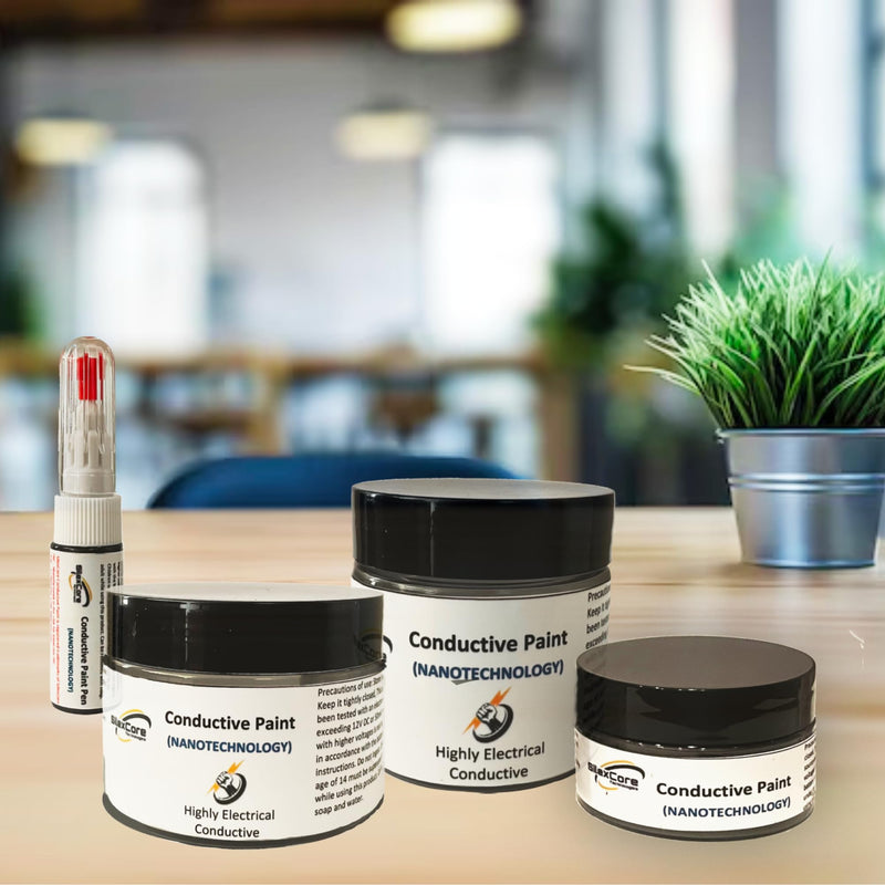 Conductive Paint, Highly Electrical Conductivity Designed Using Nanotechnology Materials, Multipurpose and suitable for versatile surfaces, perfect for EMF shielding paint (1 Fl Oz (Pack of 1)) 1 Fl Oz (Pack of 1)