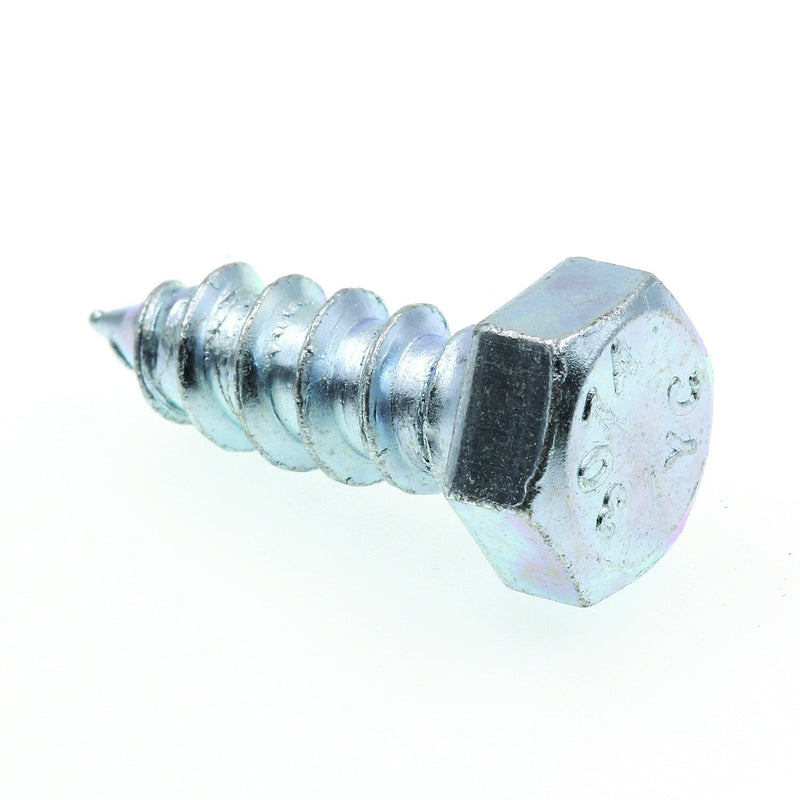 Prime-Line 9056028 Hex Lag Screws, 3/8 In. X 1 In., A307 Grade A Zinc Plated Steel (25 Pack) 3/8 in. -16