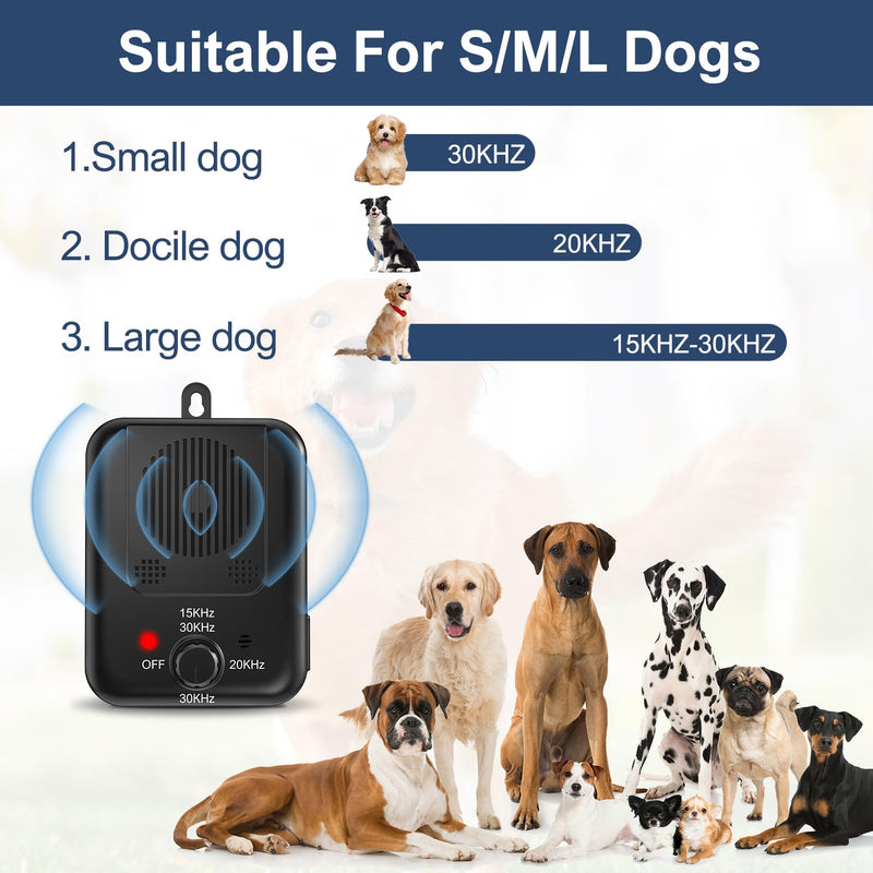 Handheld Ultrasonic Pet Trainer, Battery Powered Bark Control Device for Dogs