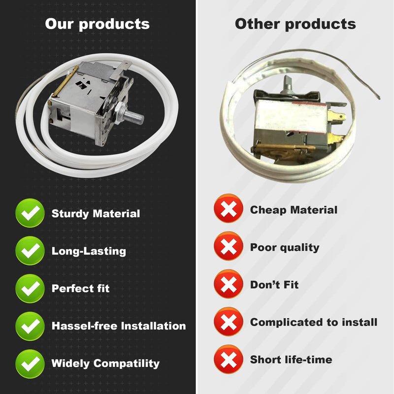 Refrigerator Thermostat Freezer Thermostat Replacement for HAIER Thermostat Control 7350-101 WPF27.5S-923 Replacement for Mini Fridge,Refrigerators and Freezer