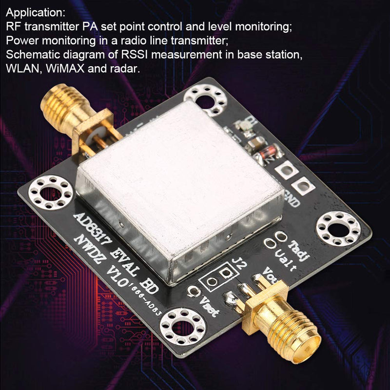 Logarithmic Power Detector Meter 1M-10GHz 60dB RF Power Meter Logarithmic Detector Controller for Amplifier