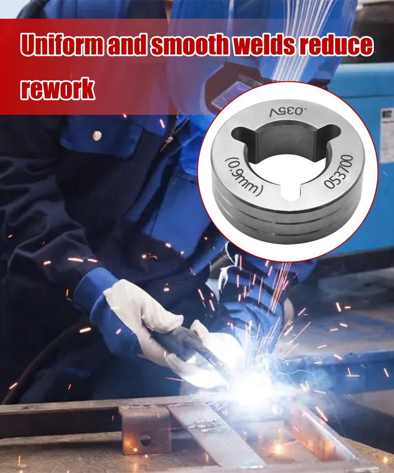 2 PCS Drive Roll Kit Replacement .035" V-Groove Fits for Millermatic 200/210/212/250/251/252, Replace 079595 053700