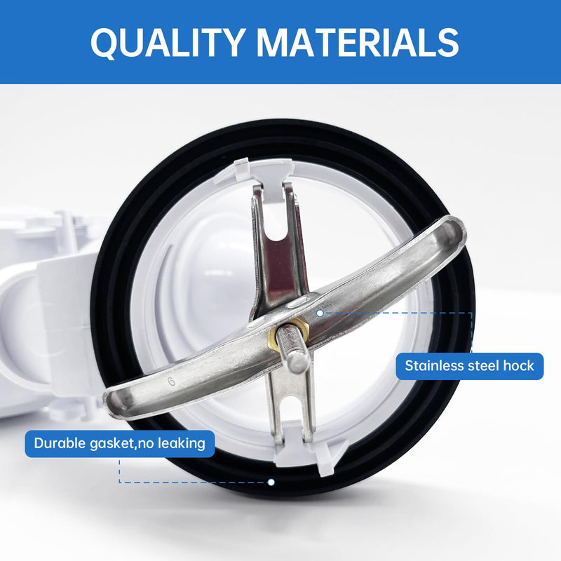 3-Inch One Piece Toilet Flush Valve Repair Kit, Universal Replacement with Flapper & Chain, Leak-Proof Silicone Seal, Easy Install, Compatible with TOTO/American Standard (Not for Two-Piece Toilets)