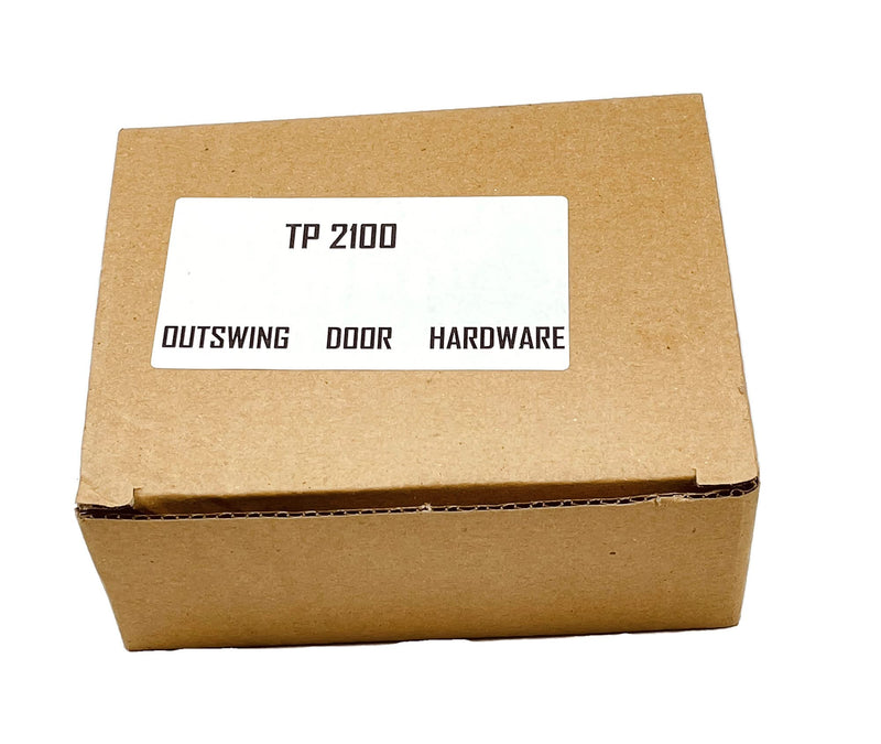 Harris Hardware TP2100 Toilet Partition Die Cast Zamac Complete Outswing Door Hardware Set, 1 in. Door 1-1/4 in. Pilaster 1 in. Outswing Chrome