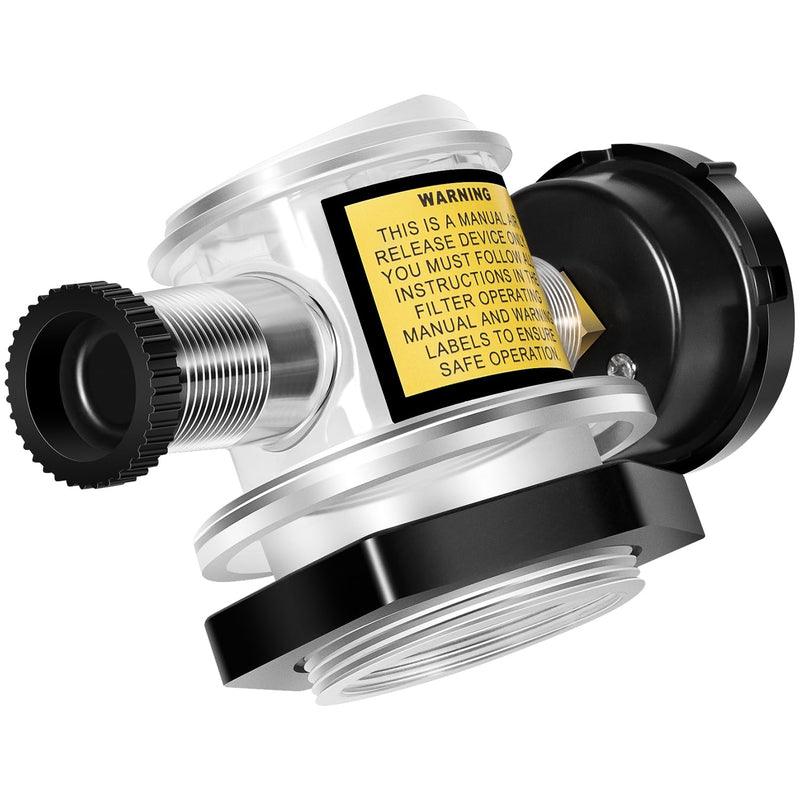 273564Z Manual Air Relief Valve with Pressure Gauge Compatible with Pentair Triton C, TR100C, TR140C, Triton II Sand Filters –For Clean & Clear,Warrior,EasyClean,SMBW 4000 Pool & Spa DE Filter Systems