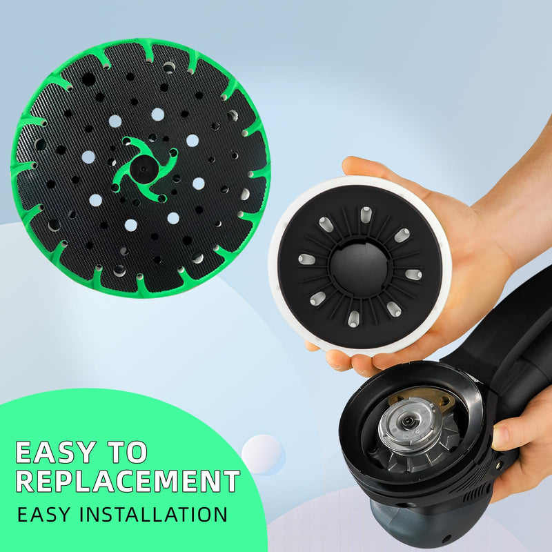 202461 Soft Sanding Pad + 202463 Hard Sanding Pad Compatible with Festool RO 150 FEQ Sander, 6 Inch Back-up Sanding Discs (2-Pack) 2 202461 +202463