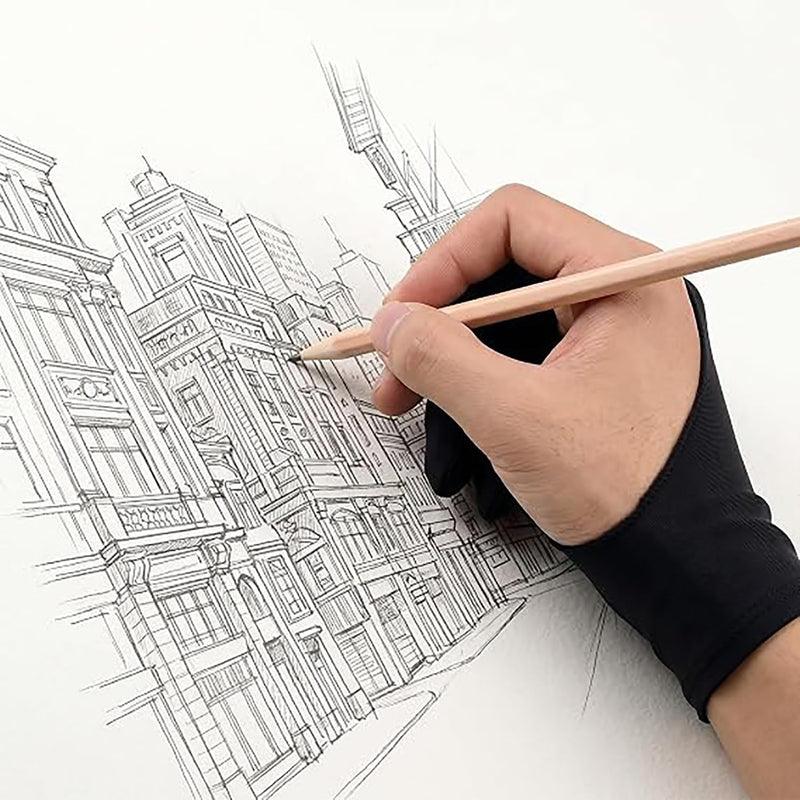 Digital Drawing Glove, Artist Glove, Fits Left and Right Hand, 4 Pcs