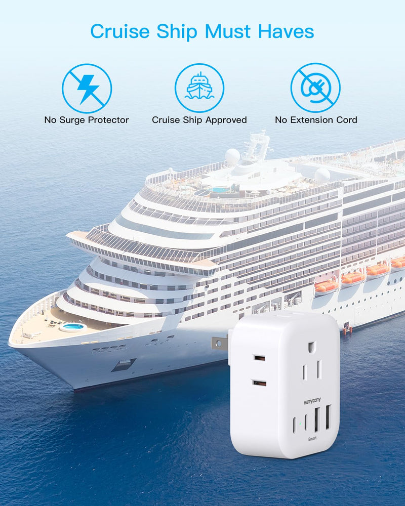 2 Pack US to Japan Travel Plug Adapter, Japan Power Adpter with 4 Outlets 4 USB Ports(2 USB C), Type A Plug Adapter for Amercian USA to Japanese China Canada Mexico Philippines Peru Type A - Japan USA China - NewNest Australia