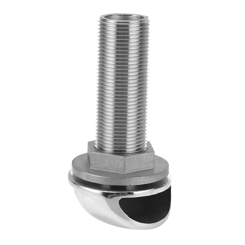 KIMISS 1in Straight Marine Hose Barb Fitting, for Boat/Yacht/Truck/RV, Stainless Steel Thru-Hull Connector, Drain Pipe Adapter, Hose Thru Fitting