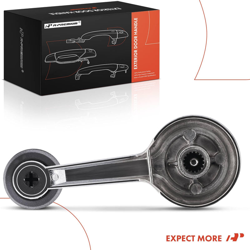 A-Premium Driver or Passenger Side Window Crank Handle Compatible with Jeep Wrangler 1987-1991, Cherokee 1974-1983, Grand Wagoneer 1984-1991, J10 1974-1988, J20 1974-1988, Wagoneer 1974-1983, Chrome