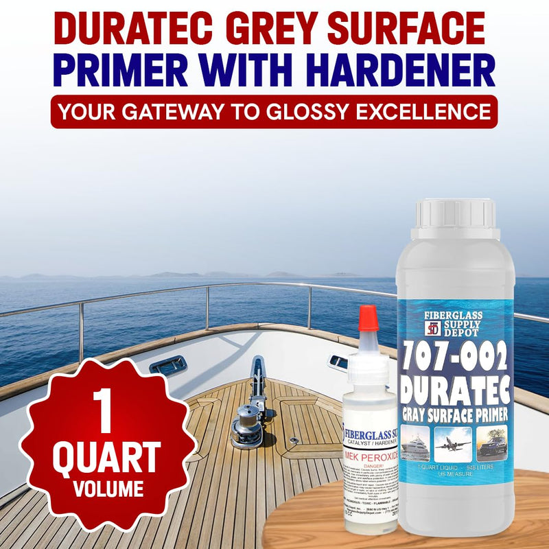 Duratec 707-002 Grey Surface Primer Quart with 15cc Hardener