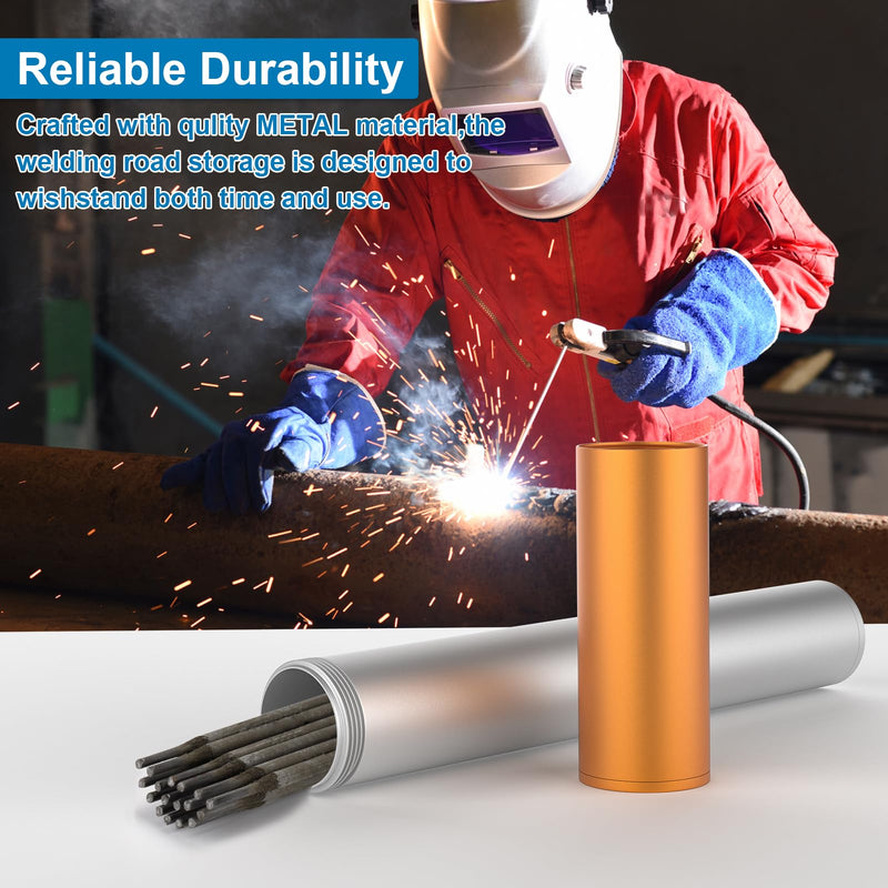 Welding rod storage tube,Ybenlld 14 Inch Metal Welding Rod Storage Airproof,Welding Rod Container,Waterproof Welding Rod Holder for Welding Rod Canister
