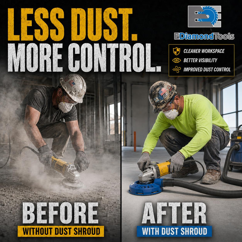 Dust Shroud for Angle Grinder 4.5-5 inch, Universal Surface Grinding Shroud Kit for Various Surfaces