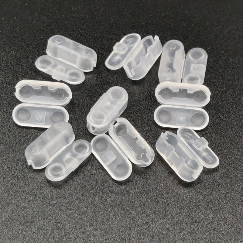 30 Pack Chain Connectors Roller Shade Bead Chain Connector Vertical Roman Roller Blind Ball Chain Cord Connector Clips (Transparent) Transparent