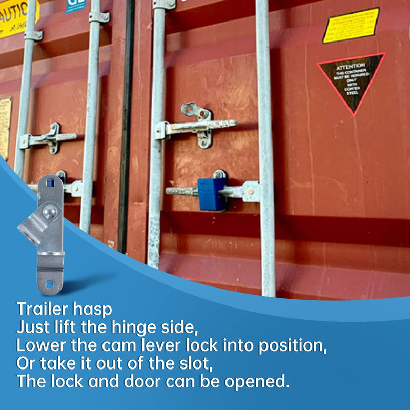 Cargo Trailer Door hasp Bar Lock Handle Keeper Padlock Race Enclosed car Hauler Cargo trailer door buckle