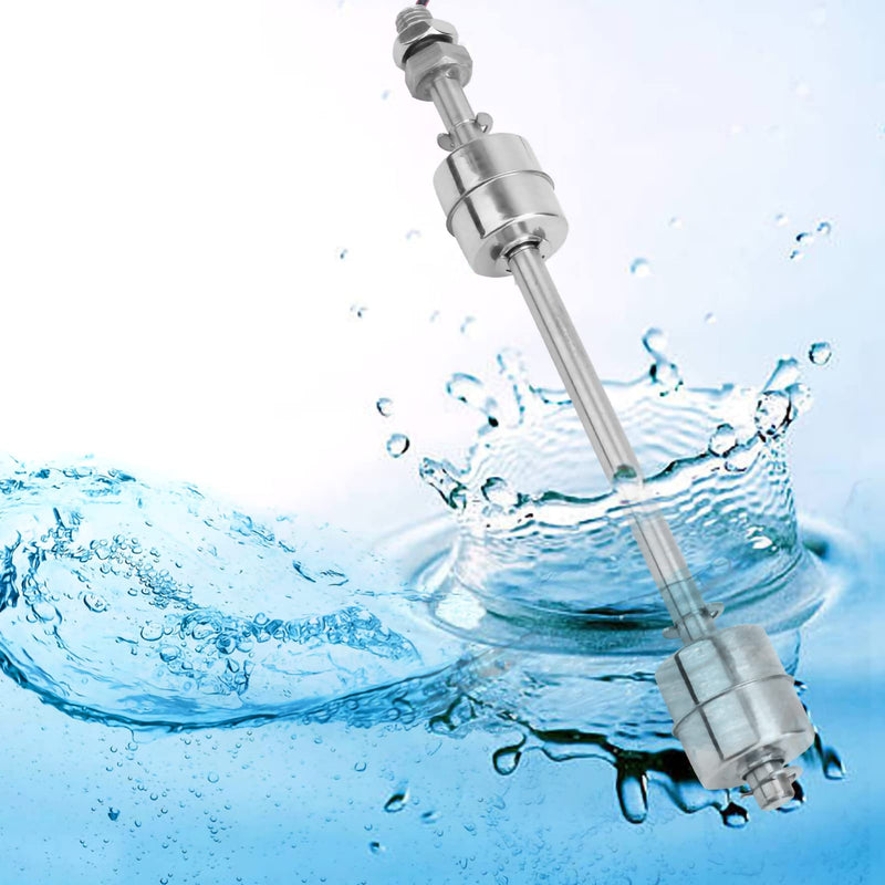 Stainless Steel Switch Water Level Sensor Double Ball Water Level Controller Sensor Switch for Pool(200mm / 7.87in) 200mm / 7.87in