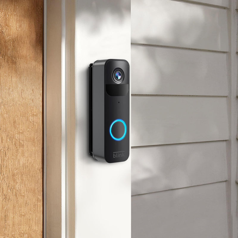 Blink Doorbell Angle Mount, Adjustable 30 to 55 Degrees Corner Mount, Angled Mounting Bracket Wedge Kit for Blink Video Doorbell Camera, Black for Home Apartment Office Room
