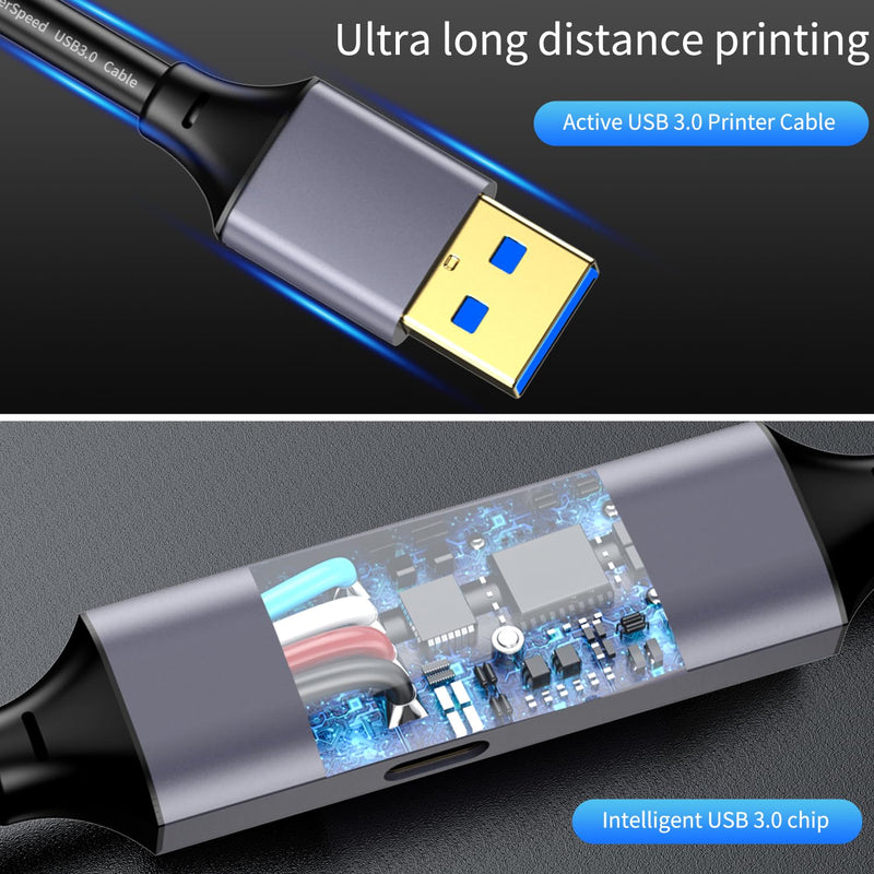 USB 3.0 A to C Data Transmission Cable 20ft, 5Gbps Super Speed USB 3.0 Cable Compatible with VR,Xbox,Laptop,Camera,Docking Station,SSD and More USB 3.0 A to C Cable Black