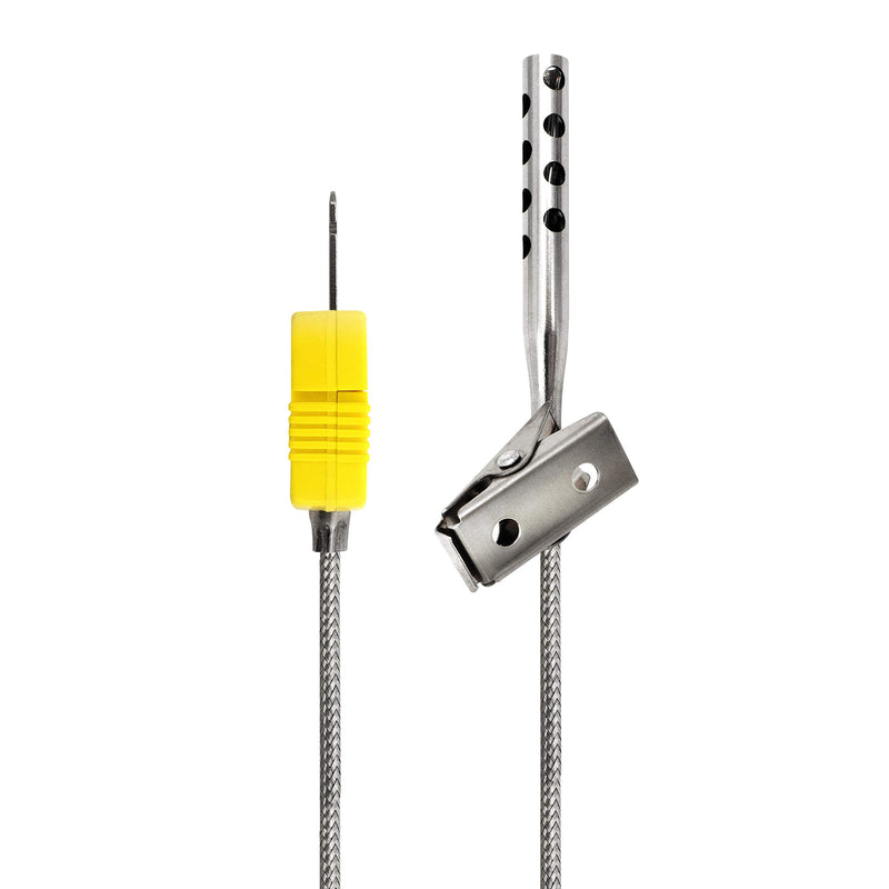 TL3163K K-Type Thermocouple Temperature Sensor Probes 316L stainless steel 752°F, Open Hole Clip for Air Temperature 400C /316L Clip