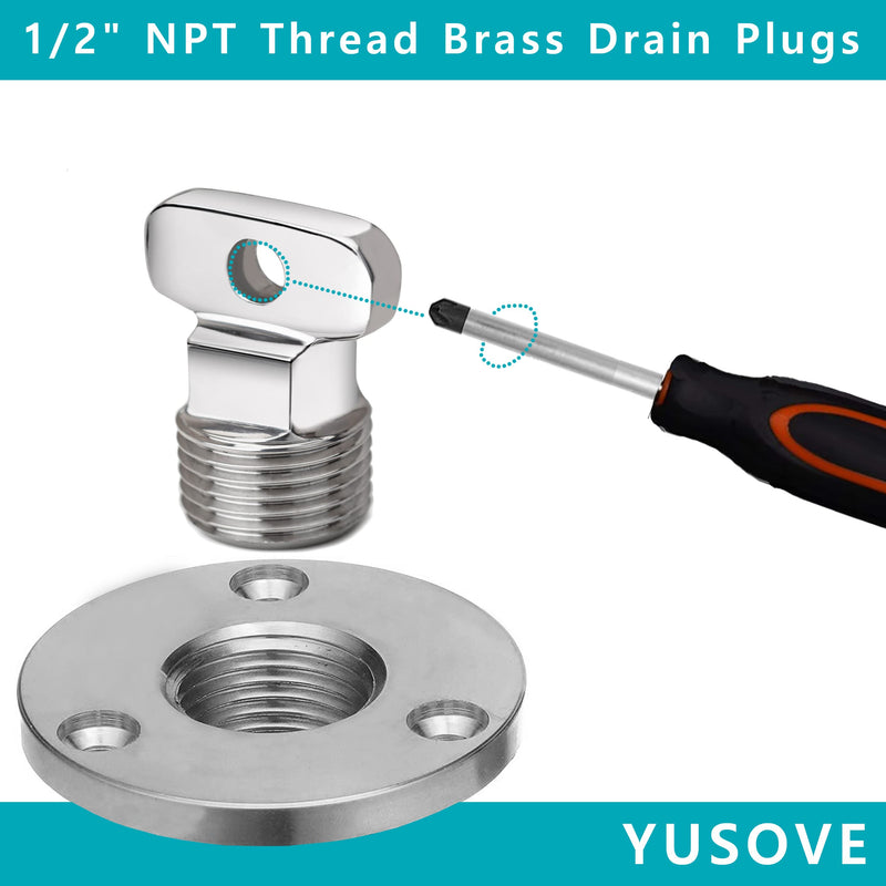 Marine Drain Plug Kit 316 Stainless Steel Boat Drain Plug Fits 1 inch Hole,with Screw,Boat Transoms Garboard Drain & Plug