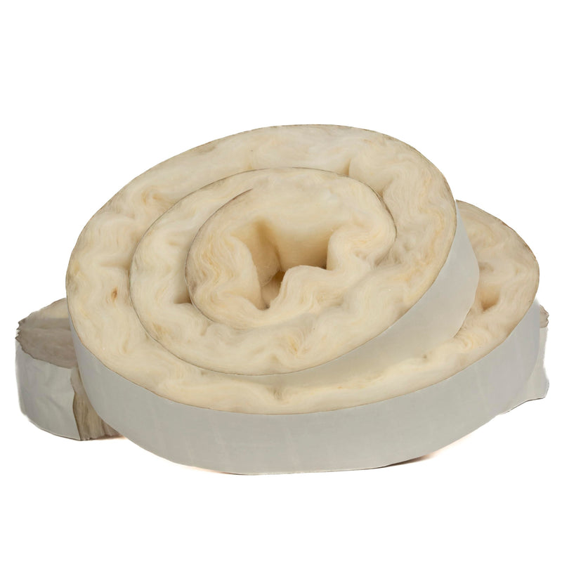 Rutland Fireplace Insert Insulation Fiberglass Strip, Self-Adhesive 1-1/2" x 10' Roll, White-Yellow High Temperature Fiberglass Gasketing for Sealing Insert Flange & Masonry Walls 1-1/2" x 10'