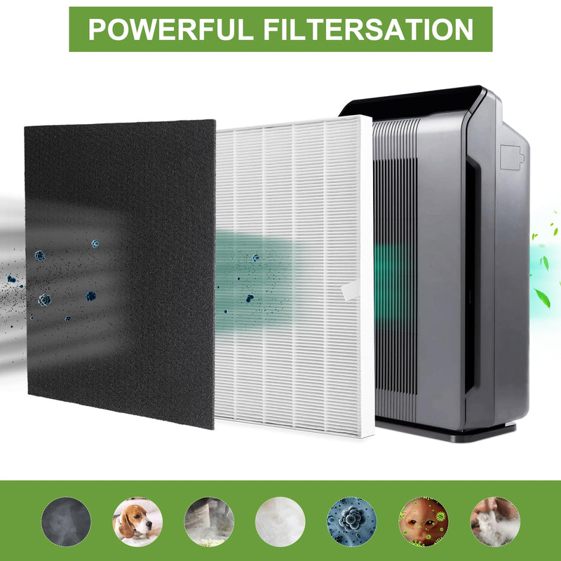 115115 Replacement Filter A Size 21 - Compatible with Winix PlasmaWave C535 5300 5300-2 6300 6300-2 P300 AM90 C909 9800, C535 Filter A