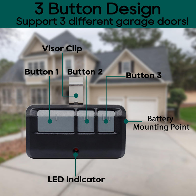 Universal Garage Door Opener Keypads & Remotes for Liftmaster Chamberlain Craftsman Openers Produced Since 1993, Replaces 877/878MAX 893MAX 893LM 373LM 971LM 877LM G940EV-P2 CMXZDCG440 877MAX & 893MAX