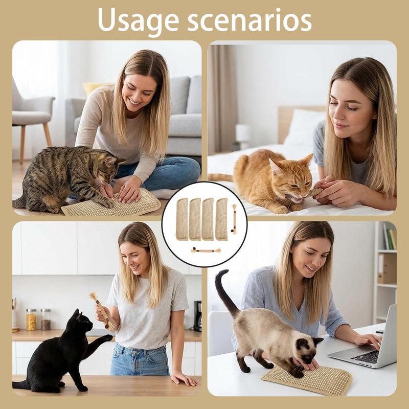 6-Piece 10inch Mint Cat Pillow Set for Indoor Cats, Silvervine Sticks for Cats, Catnip Sticks for Dental Health and Stress Relief,Cotton Linen Material for Chewing and Play