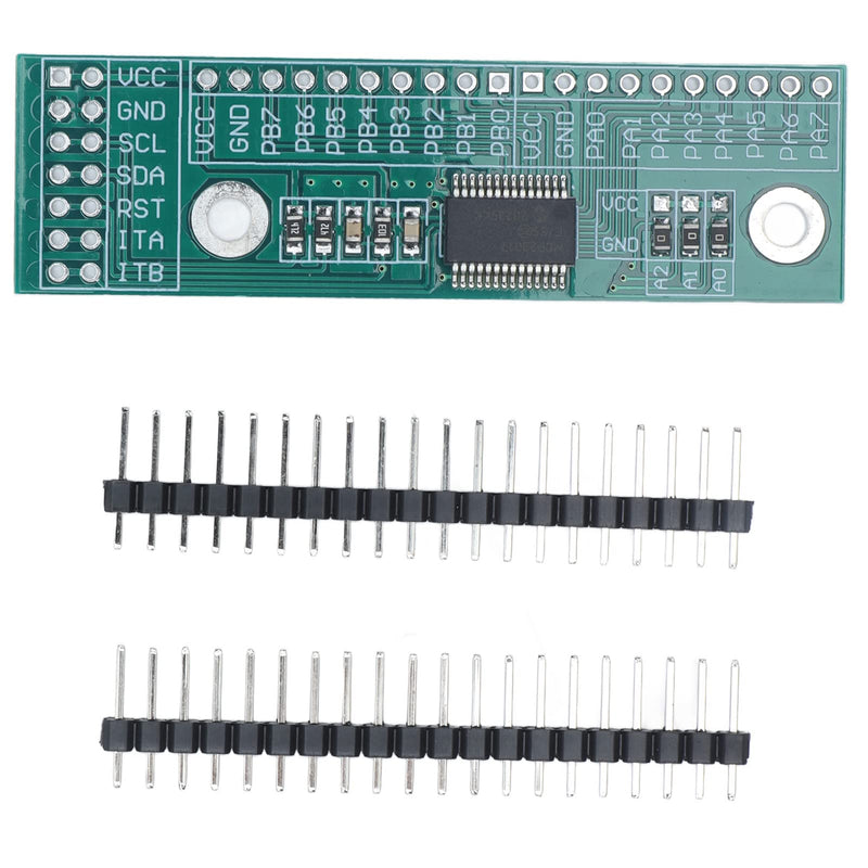 16 Channels IO Extension Module with I2C Interface for MCP23017 Chip 5V 3.3V Compatible 100Khz 400Khz 1.7Mhz Support High Speed IC Interface