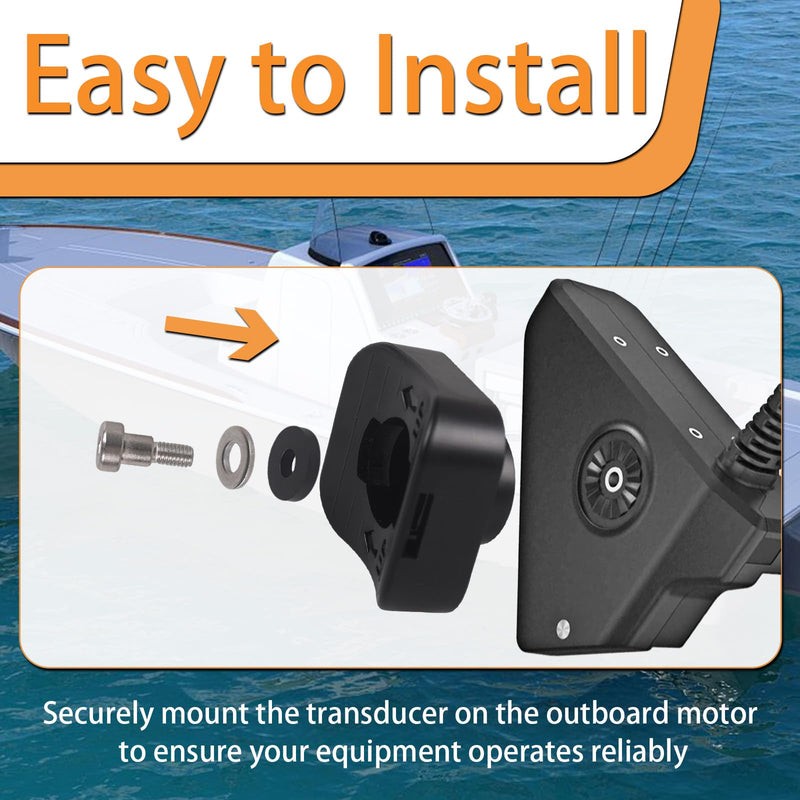 010-12784-00 Trolling Motor Barrel Mount for Garmin Panoptix LVS32 Transducer, Replacement Trolling Motor Barrel Mount Compatible with Garmin