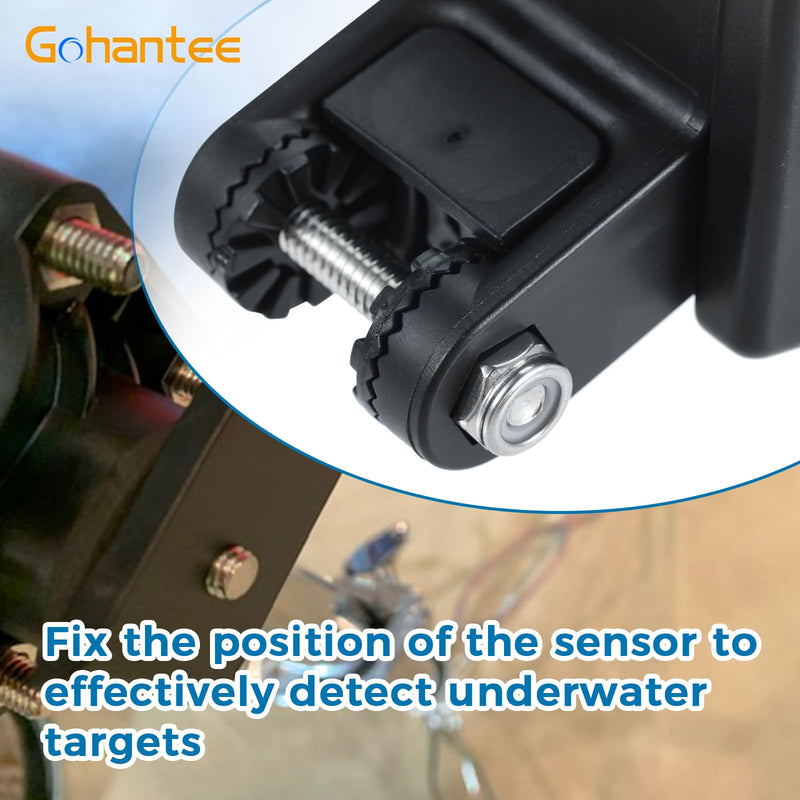7400931 Transducer Bracket, Transducer Mounting Plate Compatible with MHX XNT XHS Model Transducers for Fishfinder Sensors Transom Mounting Plate Transom Mounting Hardware Kit Transducer Mount