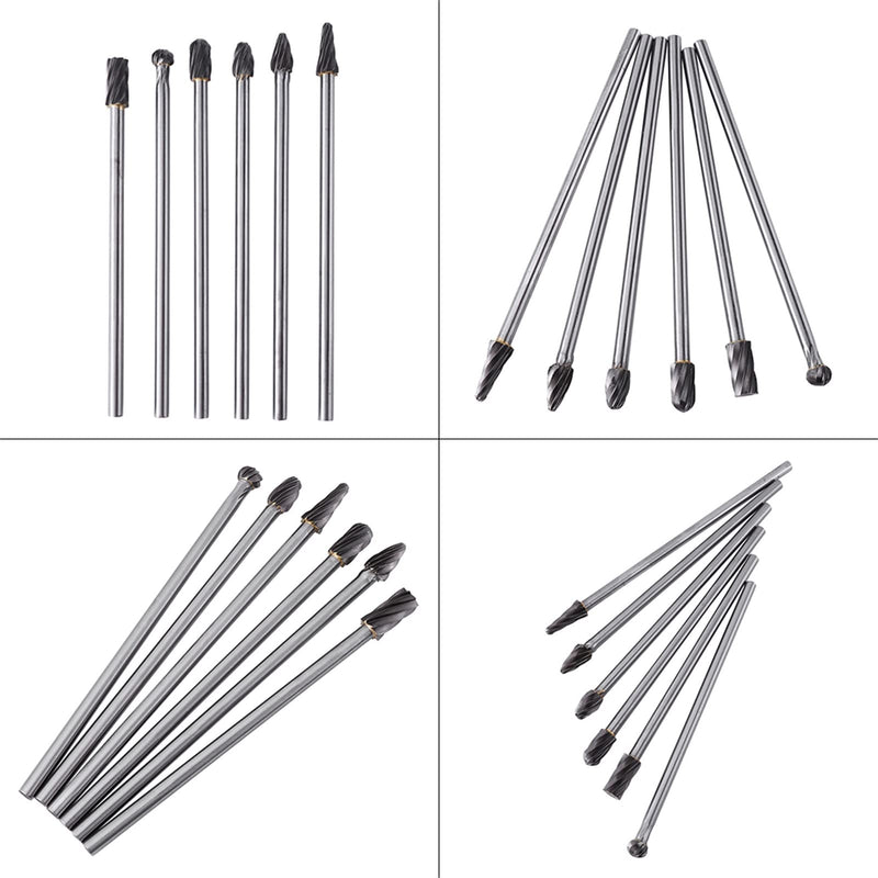 Cylinder Head Porting Kit, Port and Polish Kit,Cylinder Head Tungsten Carbide Aluminum Cylinder Head Tools Porting Tools for Grinding and Polishing Cast